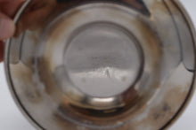 Load image into Gallery viewer, Mid-Century Modern Stainless Steel Compote Bowl with Attached Underplate
