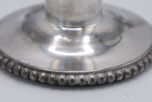 Load image into Gallery viewer, Vintage Silver Plate Candle Holders Beaded Edge Set of 5 3 Inch
