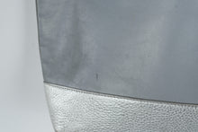 Load image into Gallery viewer, Cole Haan Gray Silver Leather Tote Shoulder Bag Large Metallic Shopper - Online Only
