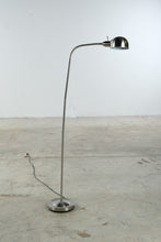 Load image into Gallery viewer, Brushed Nickel Adjustable Gooseneck Floor Lamp Reading Task Light Modern
