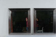 Load image into Gallery viewer, Modern Brushed Silver Framed Wall Mirror 27 x 34 Rectangle Hanging Mirror
