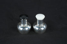 Load image into Gallery viewer, Inspec Salt and Pepper Shaker Set Silver Tone Modernist Made in Japan

