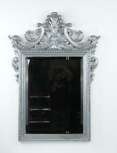 Load image into Gallery viewer, The Belle Époque Crest Mirror – Silver Over Gilt Ornate Wall Mirror (36&quot; x 48&quot;)
