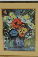Load image into Gallery viewer, Pair of Framed Simone Mounier Floral Prints Abstract Still Life 17 x 21
