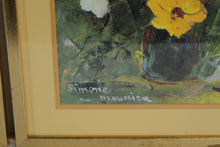 Load image into Gallery viewer, Pair of Framed Simone Mounier Floral Prints Abstract Still Life 17 x 21
