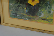 Load image into Gallery viewer, Pair of Framed Simone Mounier Floral Prints Abstract Still Life 17 x 21
