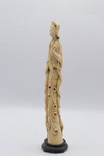 Load image into Gallery viewer, Asian Guanyin Kwan Yin Figure Faux Ivory Carved Style Statue 125 Inch
