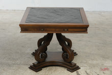 Load image into Gallery viewer, Slate Top Scroll Base Side Table

