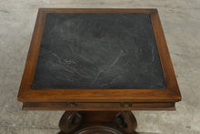 Load image into Gallery viewer, Slate Top Scroll Base Side Table
