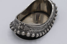 Load image into Gallery viewer, Antique Moroccan Silver Trinket Box – Converted from Tribal Anklet Jewelry
