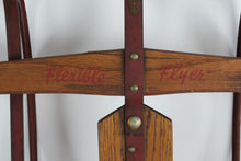 Load image into Gallery viewer, Antique Flexible Flyer No. 55J Wooden Sled – 25" x 55" – Original Paint &amp; Graphics – Classic American Snow Sled
