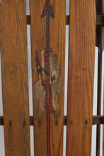 Load image into Gallery viewer, Antique Flexible Flyer No. 55J Wooden Sled – 25" x 55" – Original Paint &amp; Graphics – Classic American Snow Sled
