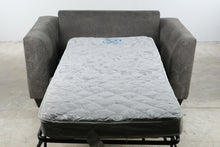 Load image into Gallery viewer, Gray Upholstered Twin Sleeper Chair with Pull Out Bed
