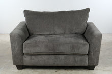 Load image into Gallery viewer, Gray Upholstered Twin Sleeper Chair with Pull Out Bed
