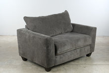 Load image into Gallery viewer, Gray Upholstered Twin Sleeper Chair with Pull Out Bed
