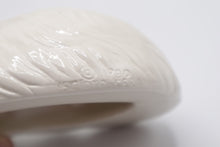 Load image into Gallery viewer, Vintage 1990 Japan Sleeping White Cat Ceramic Figurine Long Hair Kitty
