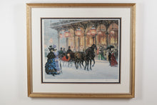 Load image into Gallery viewer, Alan Maley Victorian Winter Scene Print Collection Set of 3 Signed Numbered Framed
