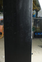 Load image into Gallery viewer, Black Painted Linen Cabinet with Glass Door | Bathroom or Pantry Storage Cabinet

