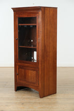 Load image into Gallery viewer, Slender Solid Cherry Media Cabinet by Kincaid – Pull-Out Shelf &amp; Storage – 59&quot; Tall
