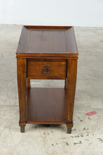 Load image into Gallery viewer, Traditional Wood Chairside End Table with Drawer, Pull-Out Shelf and Lower Shelf
