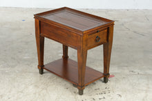 Load image into Gallery viewer, Traditional Wood Chairside End Table with Drawer, Pull-Out Shelf and Lower Shelf
