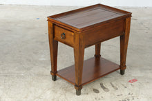 Load image into Gallery viewer, Traditional Wood Chairside End Table with Drawer, Pull-Out Shelf and Lower Shelf
