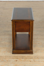 Load image into Gallery viewer, Slender Cherry-Finish Side Table with Drawer
