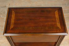 Load image into Gallery viewer, Slender Cherry-Finish Side Table with Drawer
