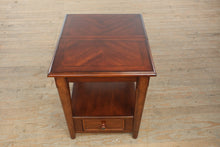 Load image into Gallery viewer, Traditional Wood End Table with Sliding Top and Storage Drawer
