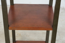 Load image into Gallery viewer, Industrial Modern Tall Display Shelf with Metal Frame and Wood Shelves
