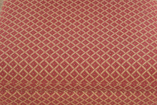Load image into Gallery viewer, Slipper Chair Red Upholstered Armless Accent Chair Geometric Pattern
