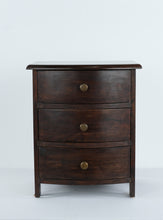 Load image into Gallery viewer, The Marlowe Bow Front Chest – Solid Wood 3-Drawer Petite Cabinet
