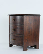 Load image into Gallery viewer, The Marlowe Bow Front Chest – Solid Wood 3-Drawer Petite Cabinet
