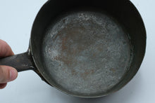 Load image into Gallery viewer, Antique French Copper Saucepan Tinned Interior Forged Iron Handle Heavy Cookware
