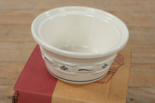 Load image into Gallery viewer, Longaberger Woven Traditions Classic Blue Small Covered Dish – Stoneware with Lid – Original Box
