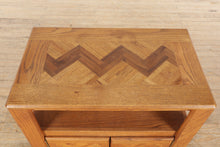 Load image into Gallery viewer, Small Oak Cabinet with Parquet Pattern

