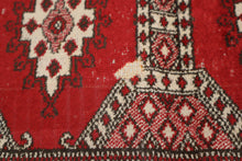 Load image into Gallery viewer, Small Red Geometric Patterned Rug - 2&#39; x 3.5&#39;
