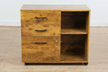 Load image into Gallery viewer, Mobile File Cabinet with Locking Drawer and Open Storage Shelf
