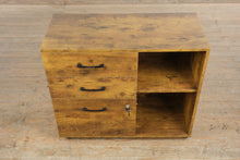 Load image into Gallery viewer, Mobile File Cabinet with Locking Drawer and Open Storage Shelf
