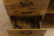 Load image into Gallery viewer, Mobile File Cabinet with Locking Drawer and Open Storage Shelf
