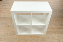 Load image into Gallery viewer, White 4 Cube Storage Shelf Bookcase Open Display Unit
