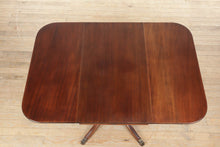 Load image into Gallery viewer, Smaller Mahogany Drop Leaf Pedestal Table By Brandt
