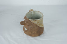 Load image into Gallery viewer, Vintage Stoneware Character Face Mug Whimsical Pottery Coffee Cup
