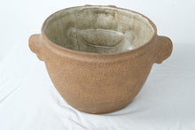 Load image into Gallery viewer, Vintage Stoneware Face Planter Pot Whimsical Character Head Cachepot
