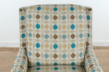 Load image into Gallery viewer, Smith Brothers Custom Swivel Rocker Chair with Patterned Upholstery
