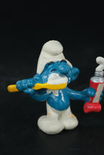 Load image into Gallery viewer, Vintage Smurfs Lot – 1970s–1980s Schleich Peyo Figures – Barber, Farmer, Gift Giver &amp; More (Set of 6)

