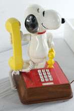 Load image into Gallery viewer, Vintage Snoopy Woodstock Telephone Design Line Peanuts Phone With Box 1980s
