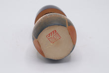 Load image into Gallery viewer, Vintage Japanese Kokeshi Doll Tokugawa Crest Gold Kimono Signed 5 Inch
