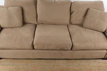Load image into Gallery viewer, Havertys 90 Inch Khaki Fabric SofaTrend Modern Sofa
