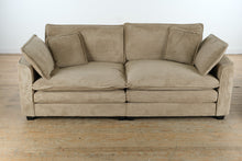 Load image into Gallery viewer, Modern Corduroy Cloud Loveseat with Ottoman
